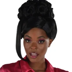 Cheap Black Beehive Updo Hairpiece With Clip-In Side Bangs Wigs