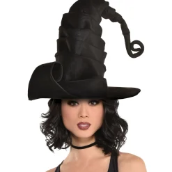 Store Black Crooked Witch Hat Hats