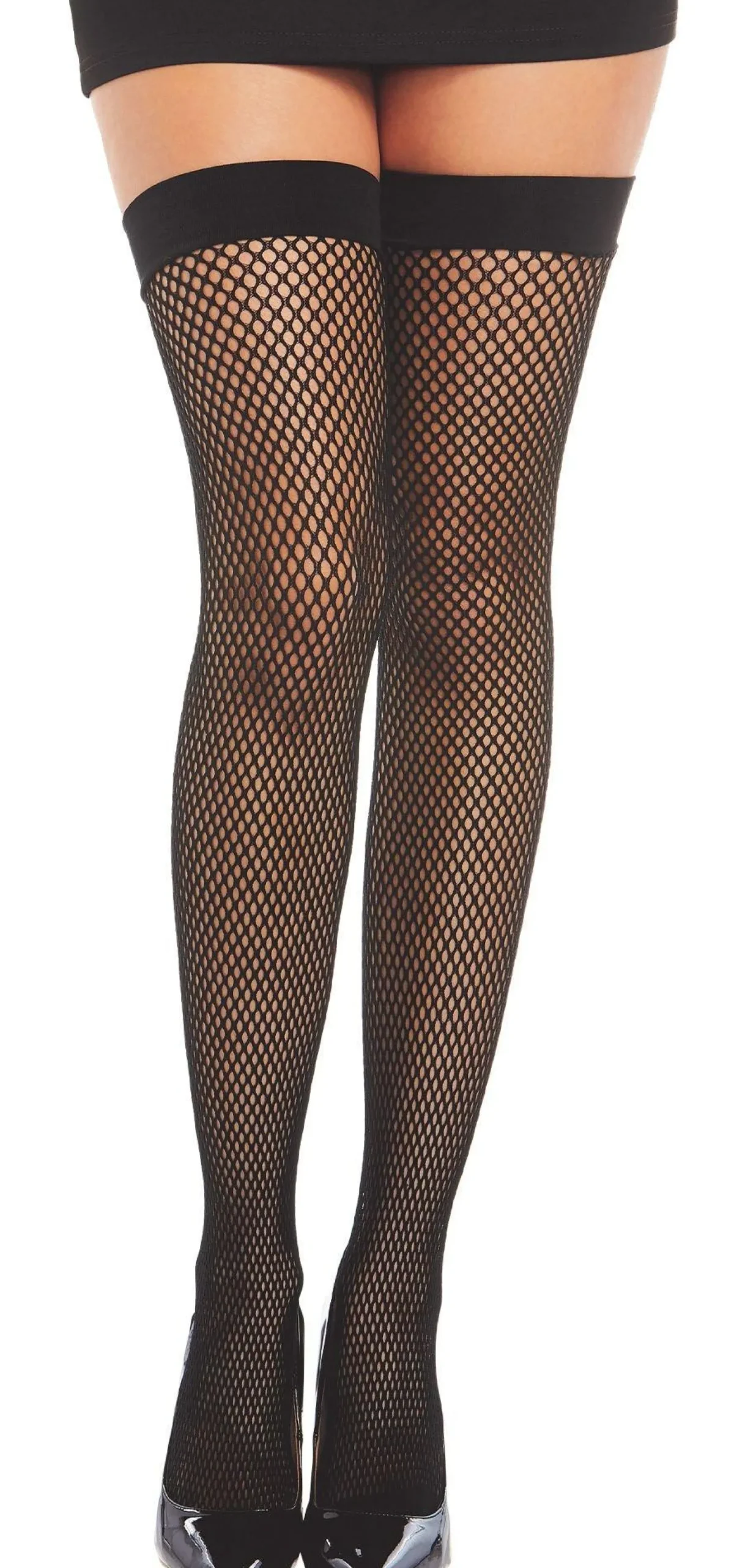 Sale Black Diamond Fishnet Stockings For Adults With Bow Backseam Bodywear