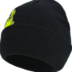 Shop Black Embroidered Oogie Boogie Acrylic Knit Beanie - The Nightmare Before Christmas Hats