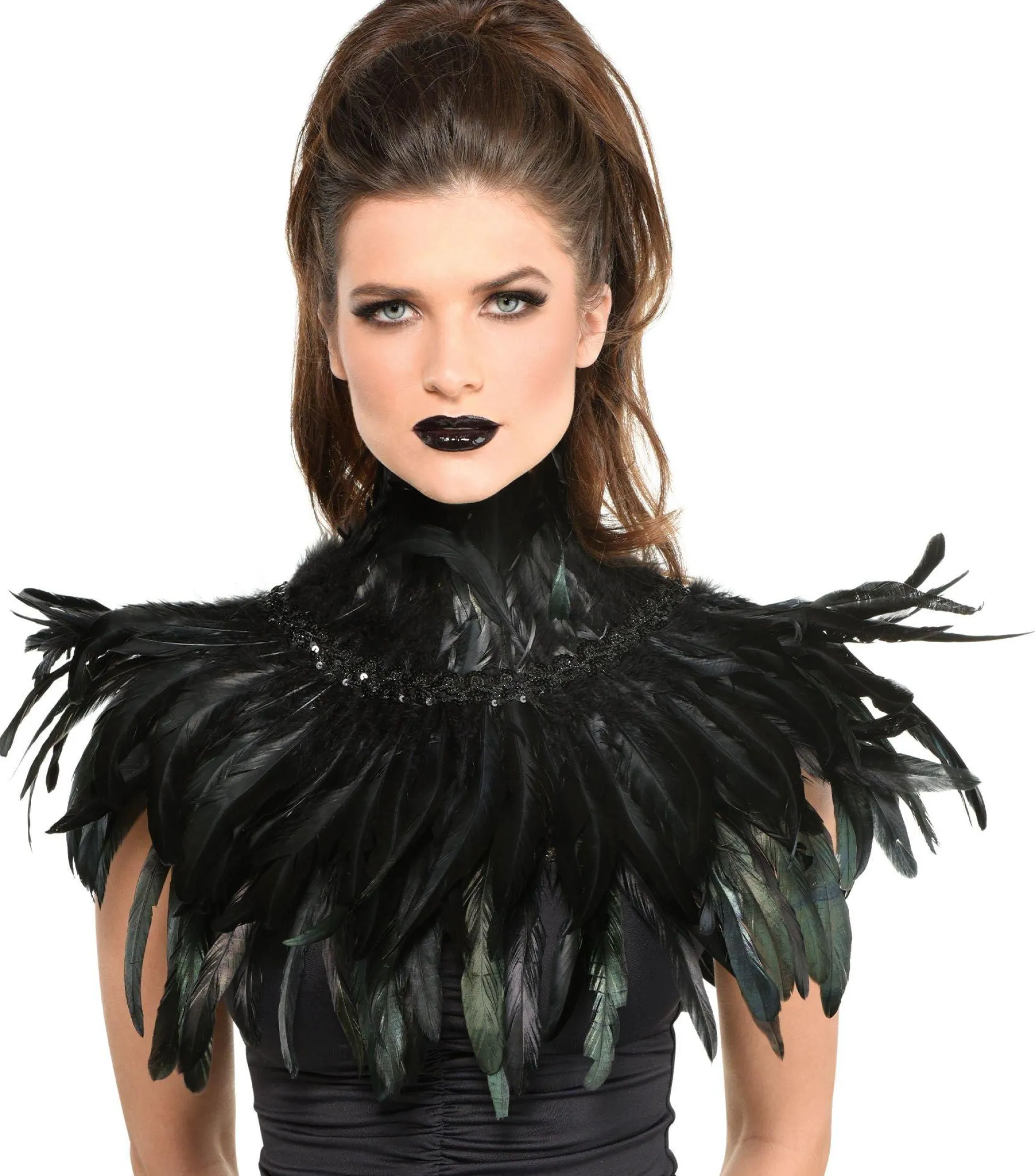 Fashion Black Feather Collar Boas