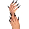 Shop Black Filigree Nails 10Ct Makeup