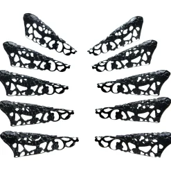 Shop Black Filigree Nails 10Ct Makeup