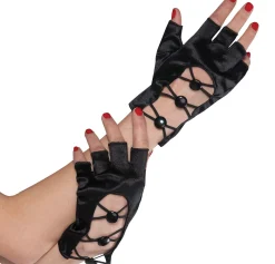 Store Black Fingerless Short Gloves Gloves