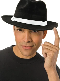 New Black Gangster Hat Hats