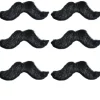 Party City Black Handlebar Moustaches 6Ct| Facial Hair