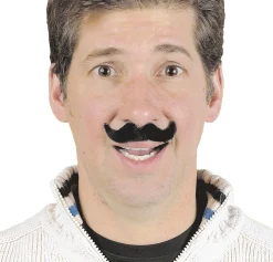 Party City Black Handlebar Moustaches 6Ct| Facial Hair