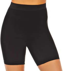 Cheap Black High-Waist Mid-Thigh Shapewear Shorts For Adults Bodywear