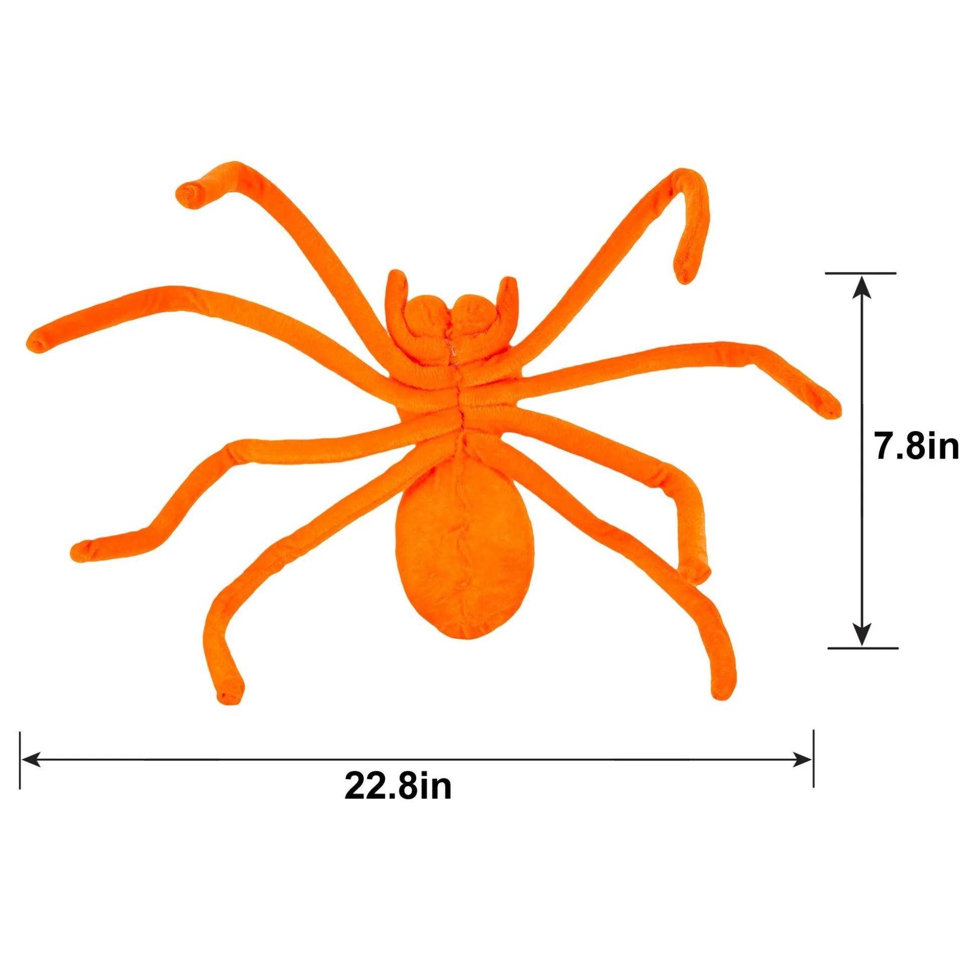 Party City Black Light Reactive Fabric Spider, 22.8In| Spiders & Webbing