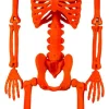 Party City Black Light Reactive Flocked Skeleton Hanging Decoration, 36In| Skeletons