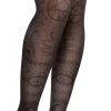 New Black Sheer Celestial Mystic Over-The-Knee Socks Tights