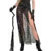 Fashion Black Sheer Celestial Skirt For Adults Tutus, Skirts