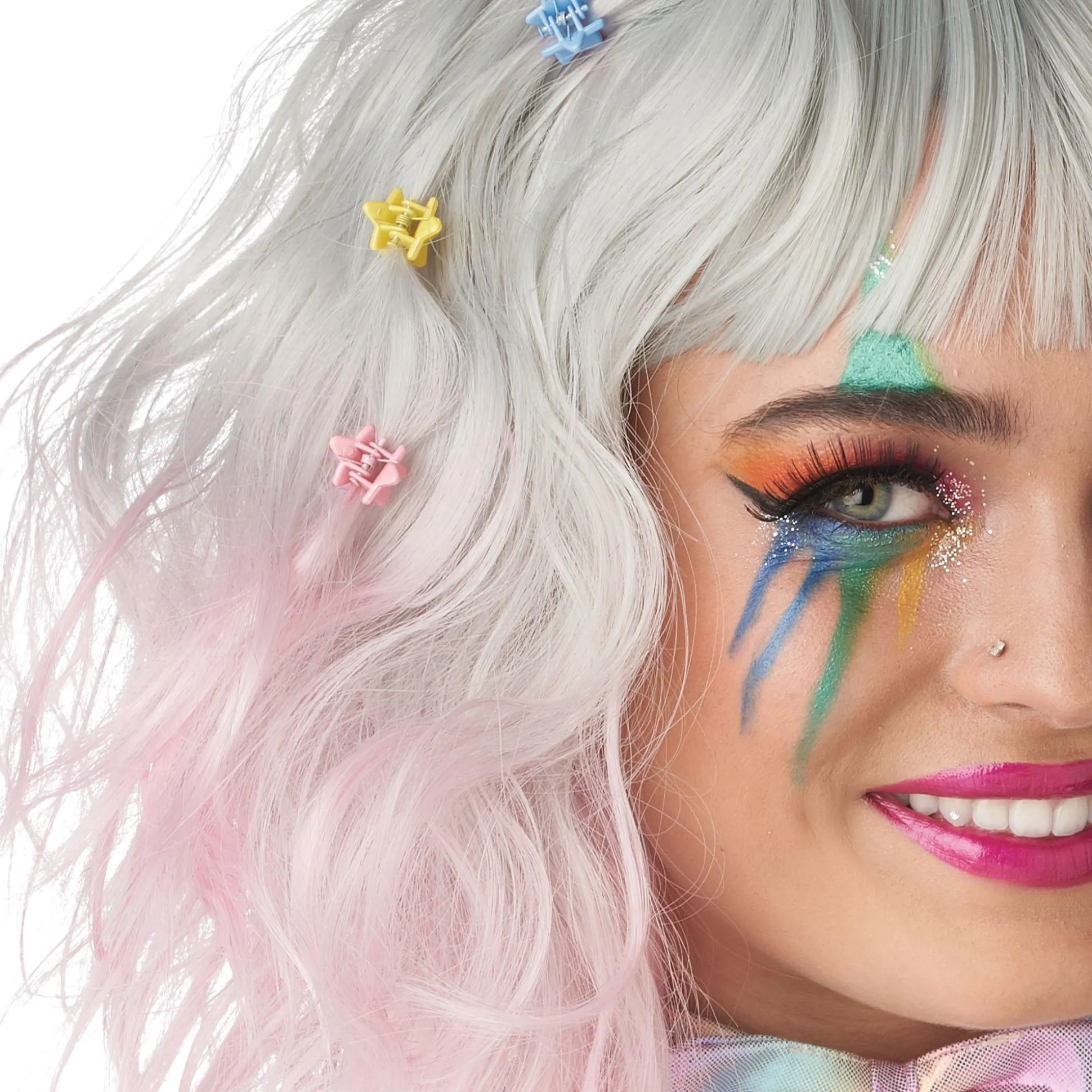 New Blond & Pink Ombre Wig Wigs