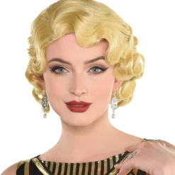 Discount Blond Finger Wave Wig Wigs