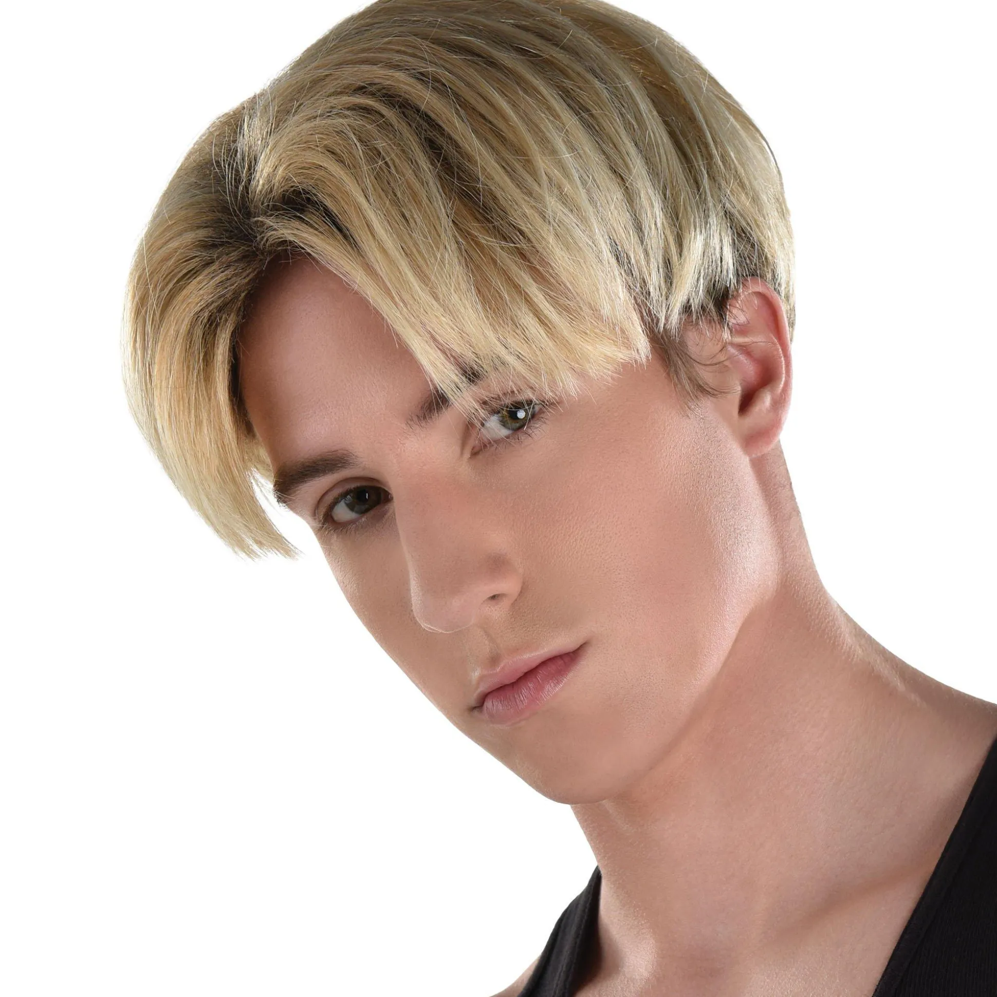 Clearance Blond Heartthrob Bowl Cut Wig - 90S Wigs