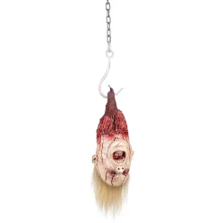Party City Blonde Severed Head Latex & Vinyl Hanging Decoration, 7.75In X 23.25In| Get Axed