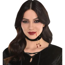 Hot Blood Drop Vampire Bite Choker Jewelry