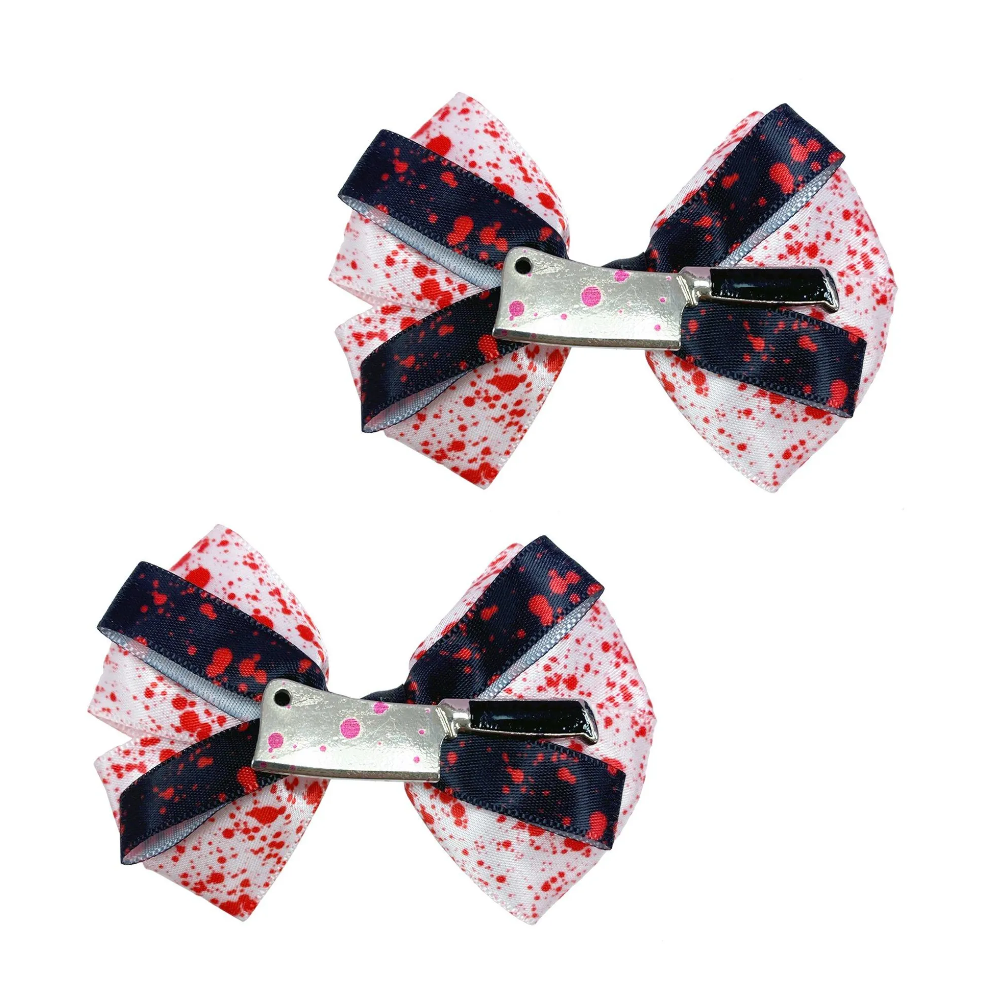 Outlet Bloody Cleaver Hair Bows, 2Ct Headbands, Tails