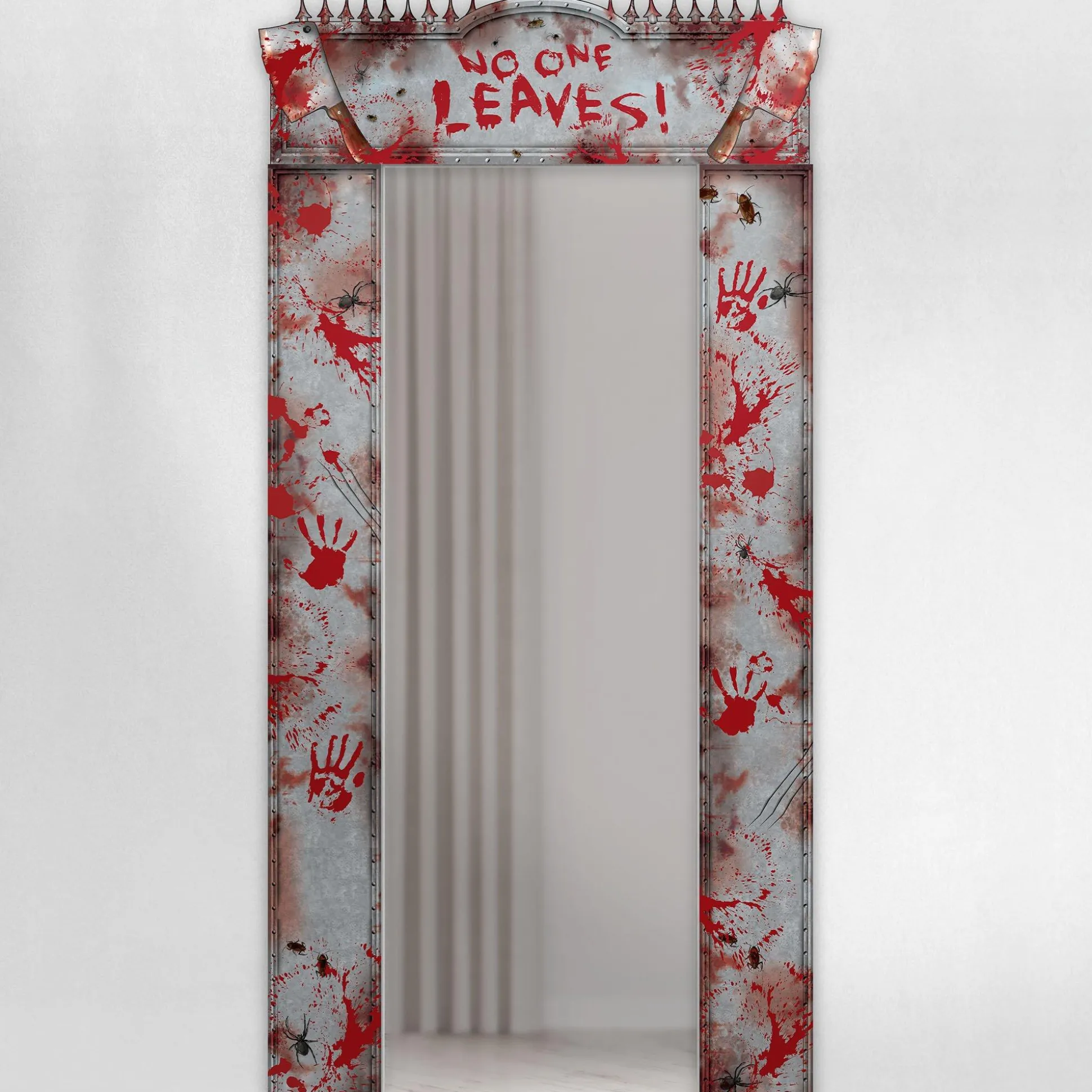 Party City Bloody Doorway Entry Cardboard Decoration, 42.6In X 84.5In| Door Décor & Signs
