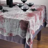 Party City Bloody Gauze Fabric Tablecloth, 60In X 84In| Tableware & Serveware