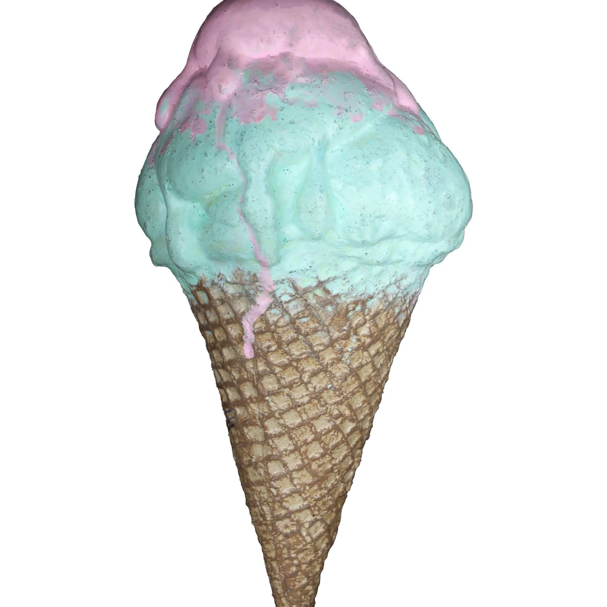 Party City Bloody Peppermint Ice Cream Cone Latex Prop, 3.5In X 7In| Chop Shop