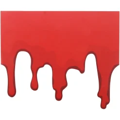 Party City Bloody Plastic Borders, 12In X 10In, 12Ct| Decorations