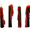 Party City Bloody Wax Taper Candles, 10.6In, 4Ct| Home Décor