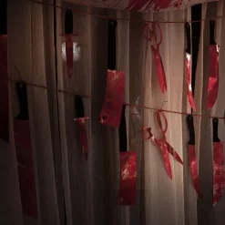 Party City Bloody Weapons Garland| Window & Wall Décor