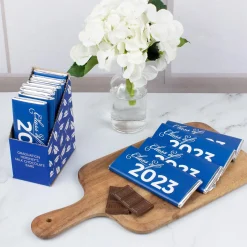 Best Sale Blue Class Of 2023 Milk Chocolate Candy Bar, 1.5Oz Chocolate Candy