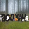 Party City Booyah Plastic Yard Sign Phrase Set, 11.5In Letters - Halloween Friends| Yard Stakes & Signs