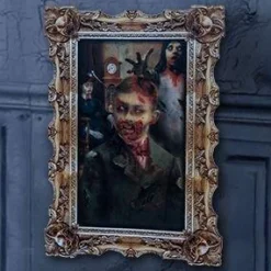 Party City Boy Zombie Lenticular Portrait| Window & Wall Décor
