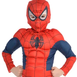 Marvel Boys Classic Spider-Man Muscle Costume|Boy Superhero
