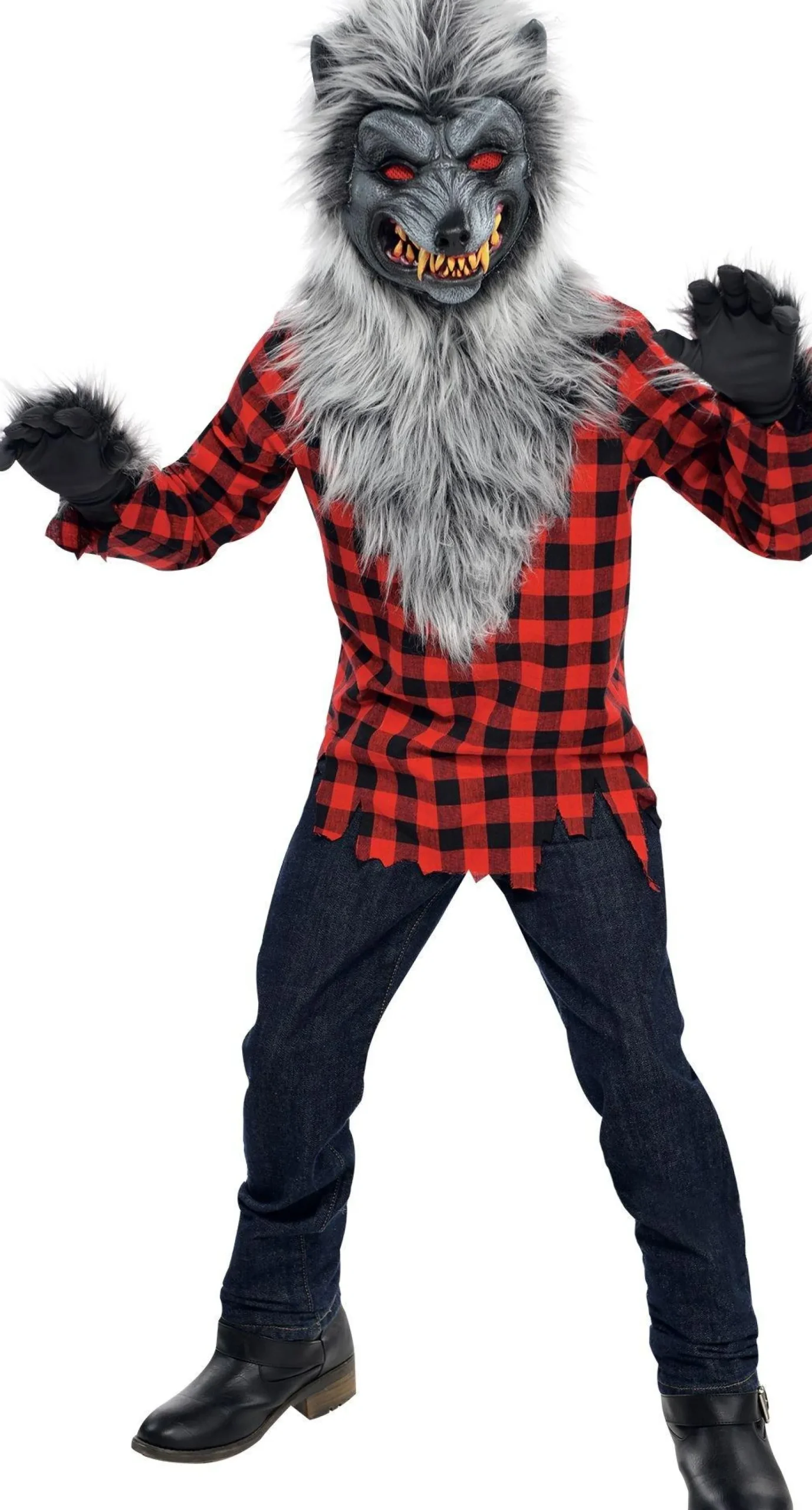 Party City Boys Hungry Howler Werewolf Costume|Boy Scary