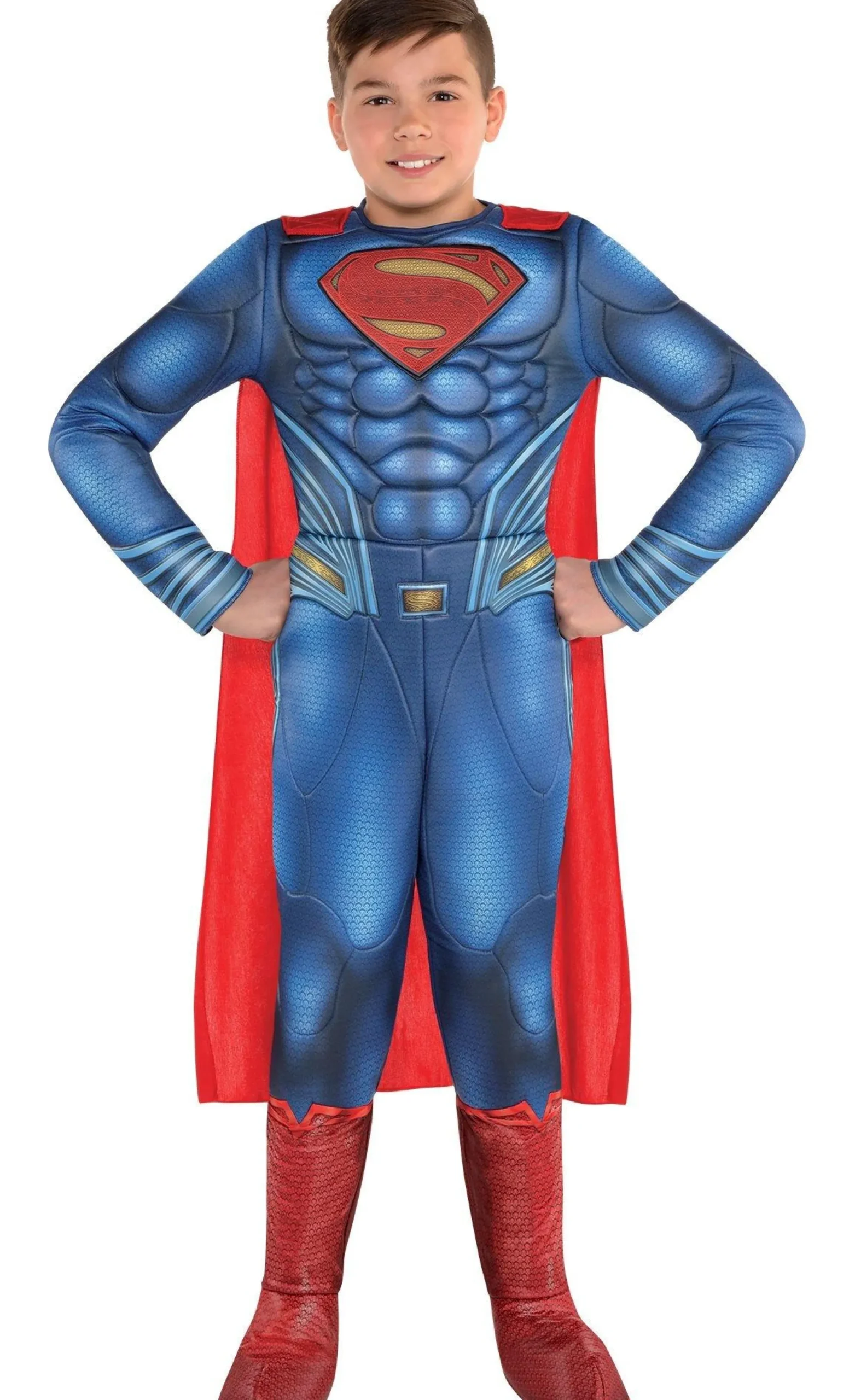 DC Comics Boys Superman Muscle Costume - Justice League Part 1|Boy Superhero