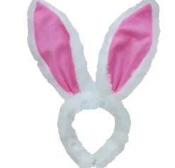 Clearance Bright Pink Bunny Ears Headband Headbands, Tails