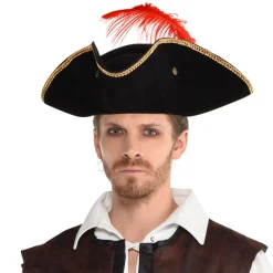 Cheap Buccaneer Tricorn Hat Pirate