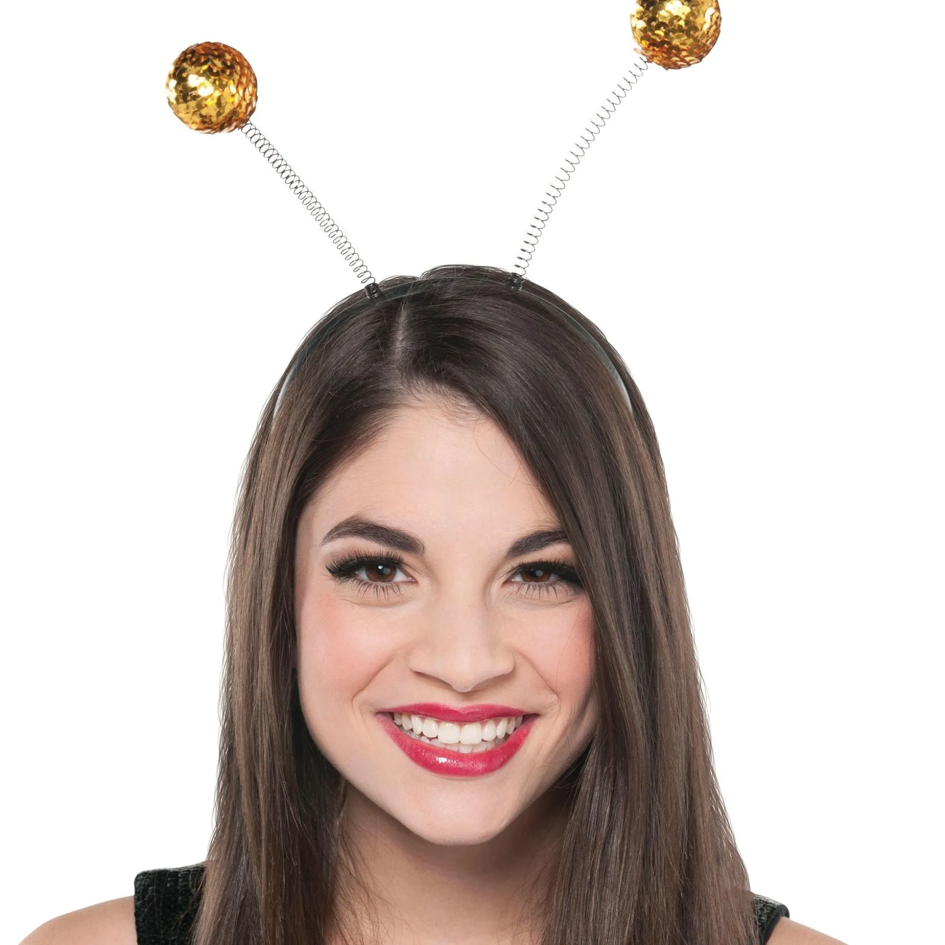 Fashion Bumblebee Head Bopper Headbands, Tails