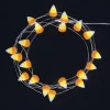 Party City Candy Corn Led Fairy String Lights, 20 Bulbs, 6.3Ft| Strobe Lights & Black Lights