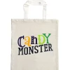Party City Candy Monster Cotton Tote Treat Bag, 14In X 16In| Trick-Or-Treat Bags & Buckets