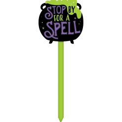 Party City Cauldron Spell Yard Stake| Yard Stakes & Signs