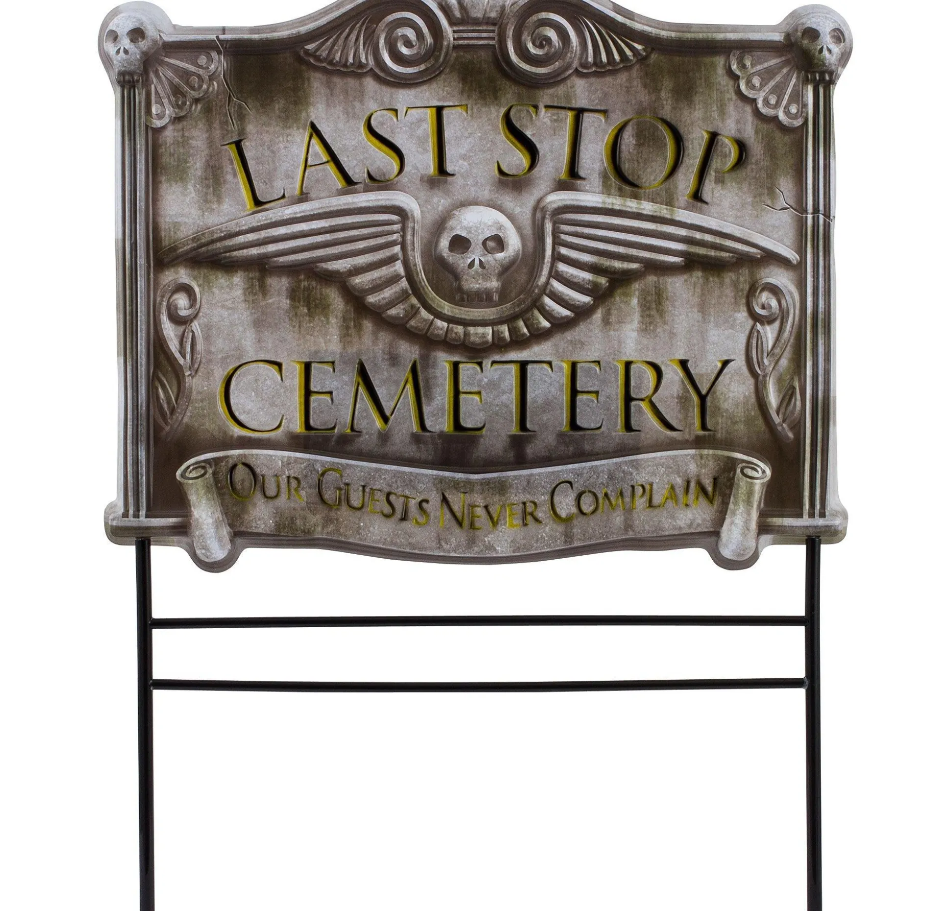 Party City Cemetery Yard Sign| Tombstones & Fencing