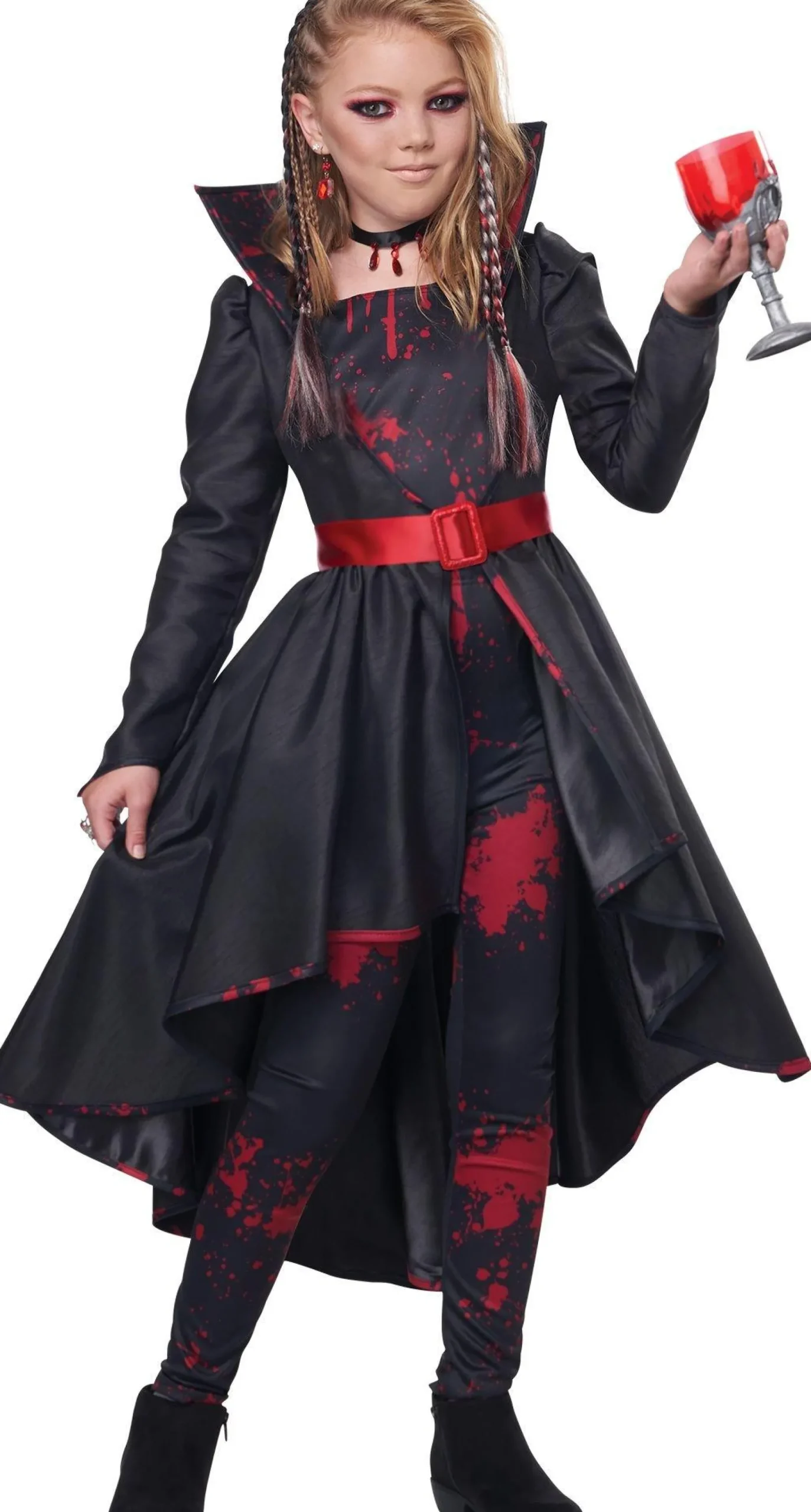 Party City Child Bad Blood Vampire Costume|Girl Scary