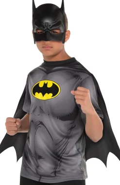 Sale Child Batman T-Shirt With Cape Capes, Robes