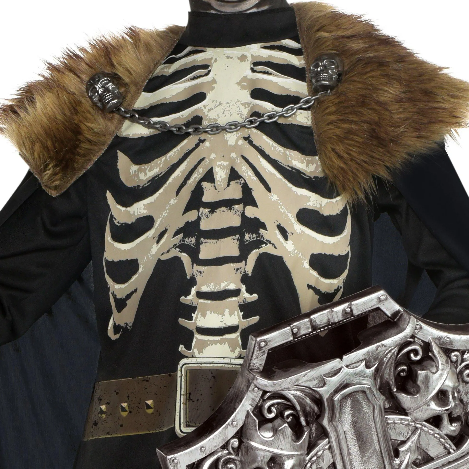 Party City Child Dark King Skeleton Costume|Boy Scary