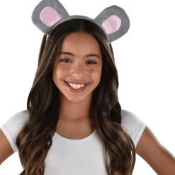 Discount Child Gray Mouse Ears Headband Headbands, Tails