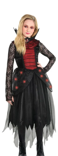 Party City Child Light-Up Twinkling Countess Costume|Girl Scary
