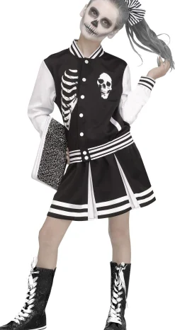 Party City Child Scare Squad Skeleton Costume|Girl Scary