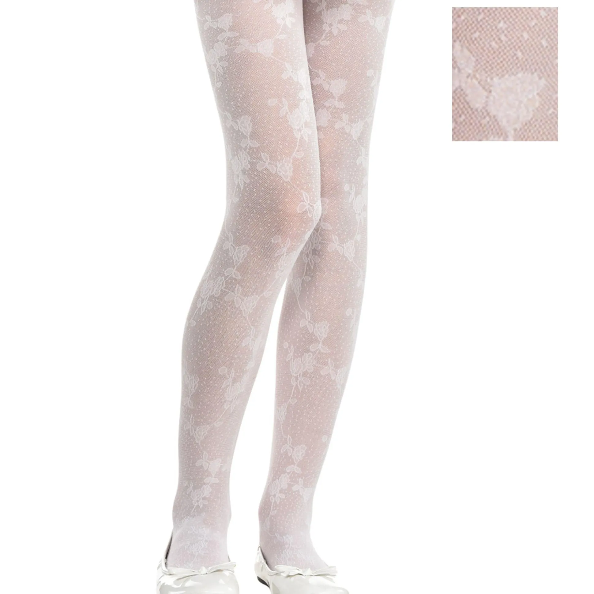 Best Sale Child White Lace Tights Tights