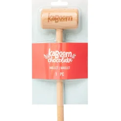 New Chocolate Pi Ata Wooden Mallet, 3.9In X 8In - Kaboom Chocolaka Baking Supplies