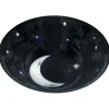 Party City Classic Black & White Moon Textured Melamine Serving Bowl, 80Oz| Spiderweb Night